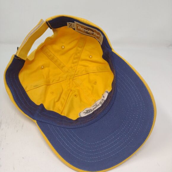 Louisville Slugger 125 Mens Strapback Hat Yellow Adjustable Embroidered Logo - Picture 9 of 11